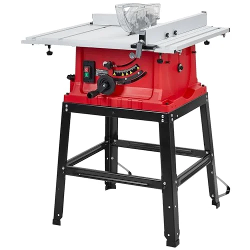 PioneerWorks 10 inch 15 amp portable table saw with stand