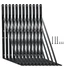 12-pack black steel shelf brackets sized for deeper 16 to 20 inch MDF shelves