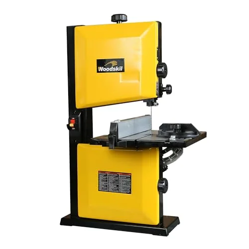 Woodskil 9-Inch 2500FPM Band Saw with Steel Base, Cast Table, Removable Key - Benchtop