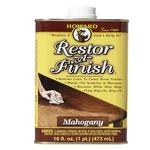 Howard Restor-A-Finish wood finish restorer in Mahogany shade, 16 oz can
