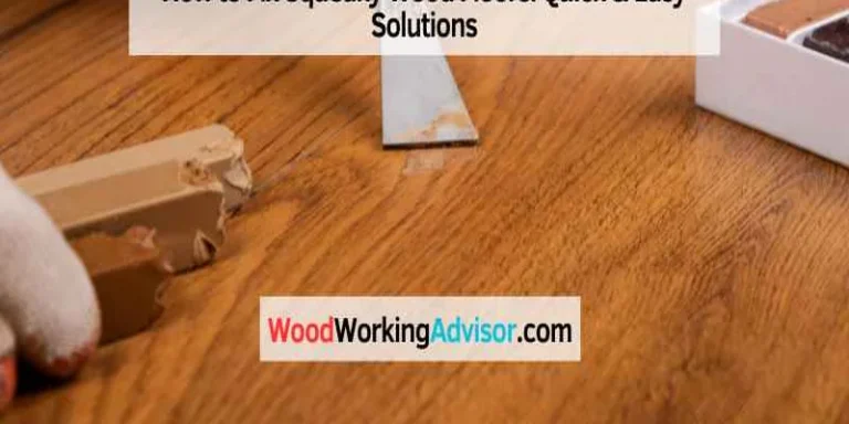 Fixing a squeaky wood floor with a pry tool