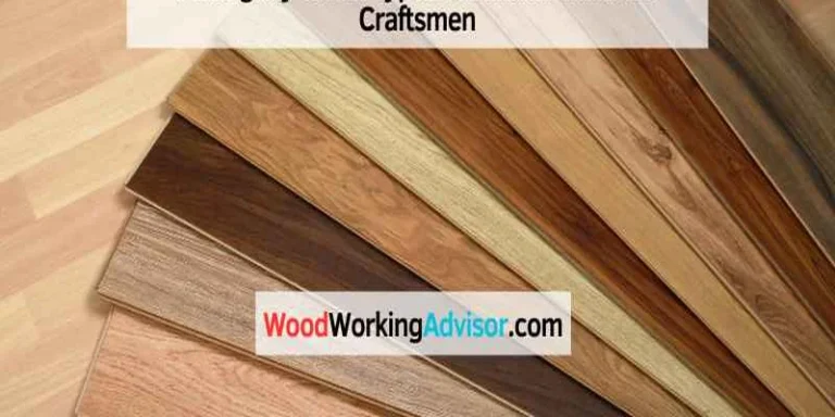 Fan of different mahogany wood flooring samples
