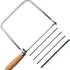 KAKURI Coping Saw Coping Frame and 5 Replacement Blades Set (Woodworking, Wood Board, Plastic, and Metal Cutting Blade)
