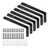 LSK 6-pack black L brackets rated for 42 pounds for lighter MDF shelves