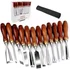 LWCUSNJ 12-piece wood carving chisel set for shaping chair curves