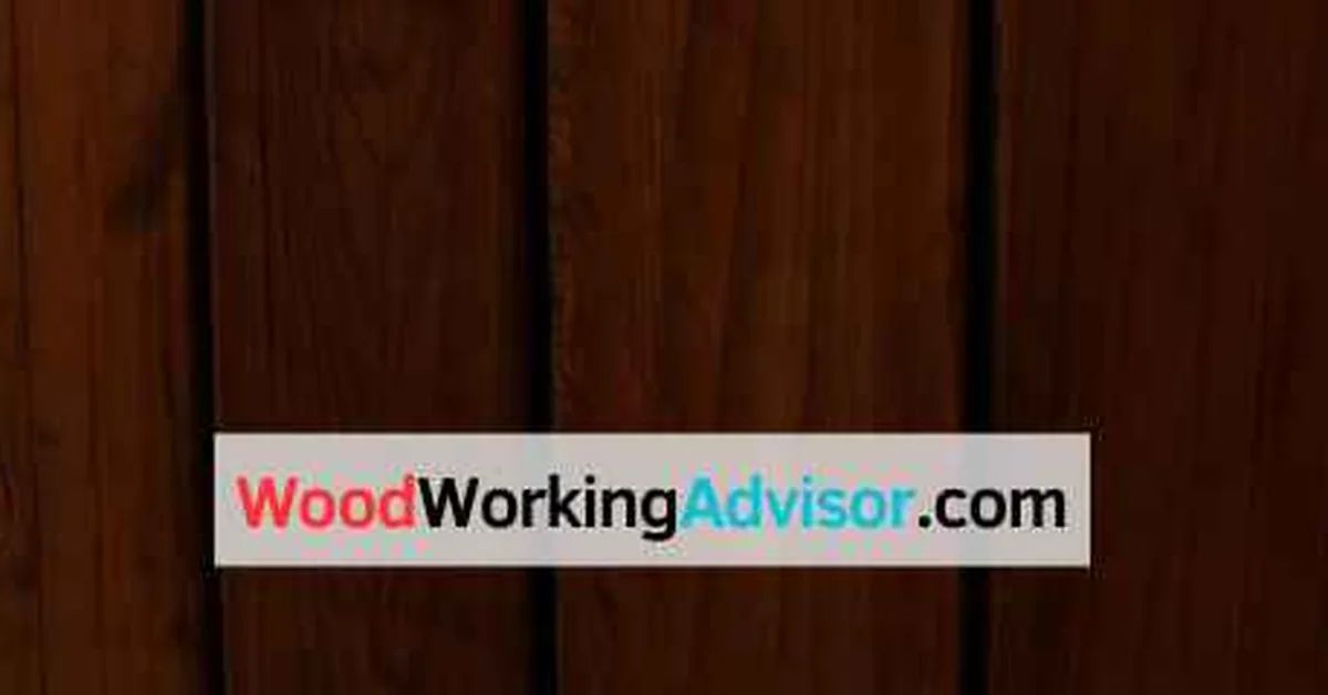 Close-up of mahogany wood grain texture on planks