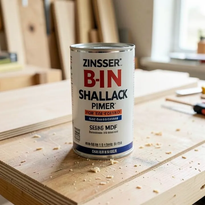 Zinsser B-I-N shellac-based primer for sealing MDF edges