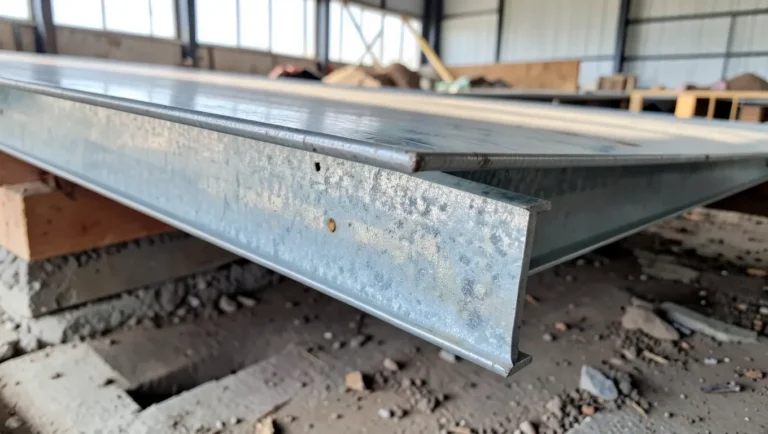 Galvanized steel deck joists supporting a floor structure