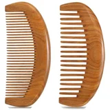 Moreinday 2 pack sandalwood comb set