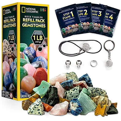 National Geographic rock tumbler grit and polish refill kit