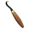Flexcut KN52 single bevel sloyd hook knife with cherry handle