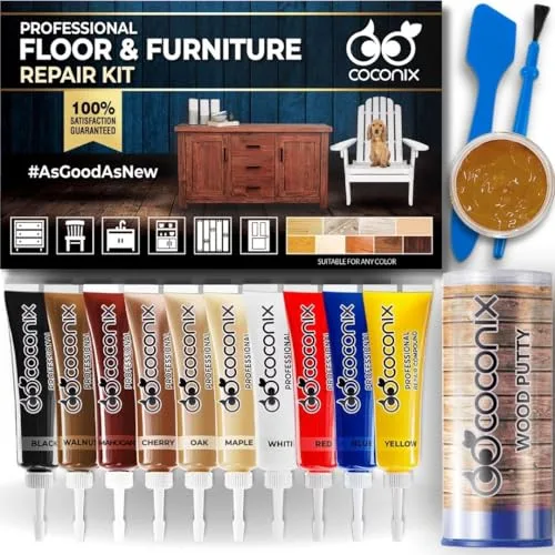 Coconix floor and furniture repair kit kneadable putty scratches dents