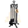 AMAGABELI 5-Piece Wrought Iron Fireplace Tool Set