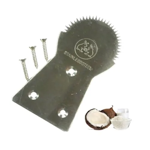 Dolphin Shop Coconut Scraper Grater Stainless Steel Shredder Serrated Grinder Blade