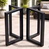 TIEOU 28-Inch V-Shape Metal Table Legs, Set of 4