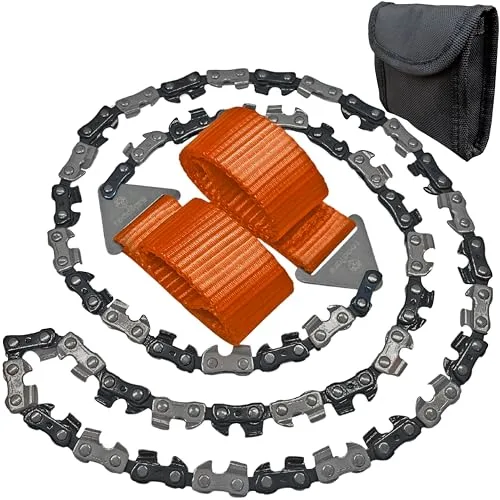 36 inch pocket chain saw with 48 bidirectional teeth and carry pouch 36 inch pocket chain saw with 48 bidirectional teeth and carry pouch