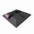 Concrete deck support foundation block for elevating wood posts