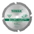 TOMAX PCDM61204 6-1/2 inch 4-tooth PCD fiber cement saw blade for cordless saws