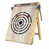 Crosshairs foldable wooden axe and knife throwing target board