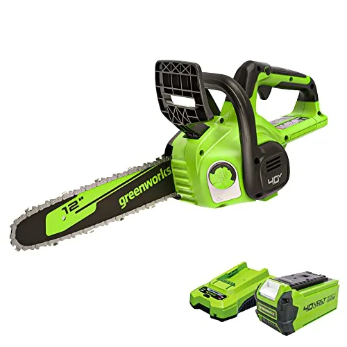 Greenworks 40V 12-Inch Cordless Electric Chainsaw