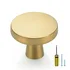 Ravinte brushed brass round cabinet knobs, 30-pack