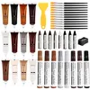 DEWEL 42-piece wood furniture repair kit with filler and touch-up markers