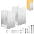 Stainless Steel Adjustable 4x4 Post Anchor (2-Pack)