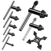 Waltool 8Pc Universal Chuck Key Wrench Set