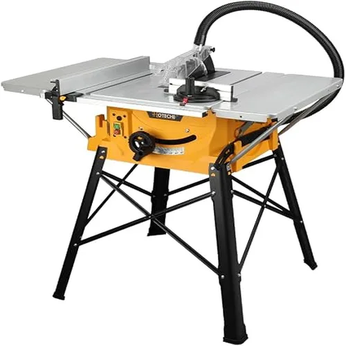 Hoteche 10-inch table saw with stand and extendable table