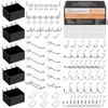 INCLY 120-piece pegboard hooks and bins organizer kit