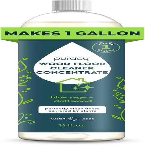 Puracy Wood Floor Cleaner Concentrate, Blue Sage & Driftwood, 16 fl oz