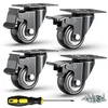HOLKIE heavy duty locking caster wheel set for mobile tool cabinets HOLKIE heavy duty locking caster wheel set for mobile tool cabinets