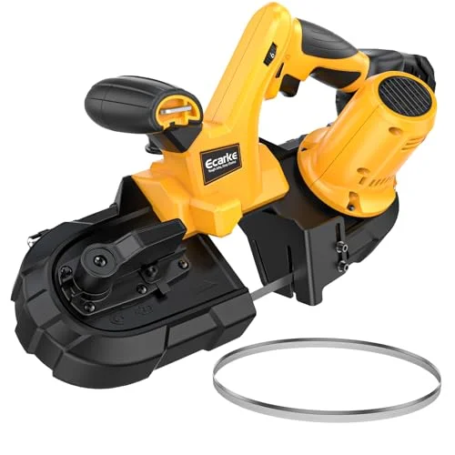 Ecarke 20V Cordless Portable Band Saw, 2-1/2″ Cutting Capacity