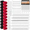 INCLY 312-piece pegboard hook and bin organizer kit