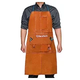 DURATECH split cowhide leather welding apron DURATECH split cowhide leather welding apron