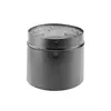 DuraVent DVL 6 inch double-wall adjustable stovepipe section in black
