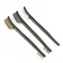 OriGlam mini wire brush set, steel brass and nylon