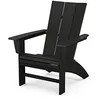 POLYWOOD Modern Curveback Adirondack Chair on a patio