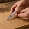Precision syringe applicator for injecting wood glue into hairline cracks
