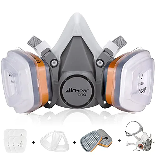 AirGearPro M-500 reusable respirator mask for spray finishing
