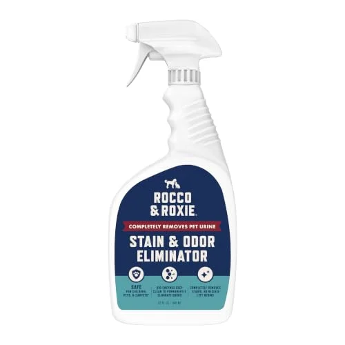 Rocco and Roxie enzyme stain and odor eliminator spray bottle