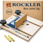 Rockler router table box joint jig with indexing keys
