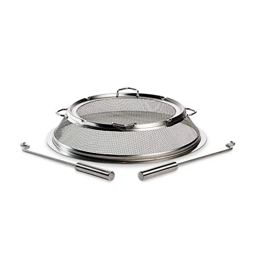 Solo Stove Bonfire Shield, a stainless steel spark protector mesh screen
