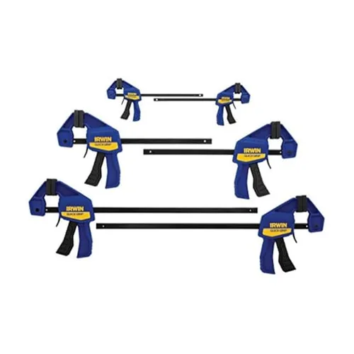 IRWIN Quick-Grip one-handed bar clamps for woodworking glue-ups