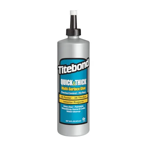 Titebond Quick and Thick wood molding glue, fast tack formula for trim and molding