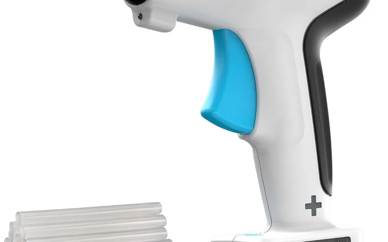Black and Decker BCGL115FF 4V MAX cordless glue gun on a white background