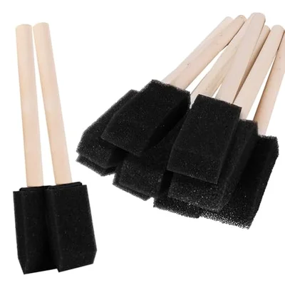 Foam paint brushes for applying polyurethane finish