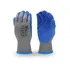 Rubber-coated work gloves for handling black walnut hulls