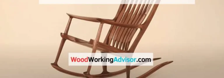 Sam Maloof handcrafted walnut rocker with sculpted arms and rockers