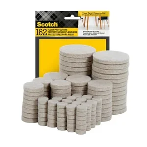 Scotch brand felt furniture pads value pack for hardwood floors